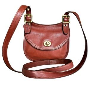 Coach Legacy Mini Saddle Bag Vintage Crossbody Shoulder Bag
